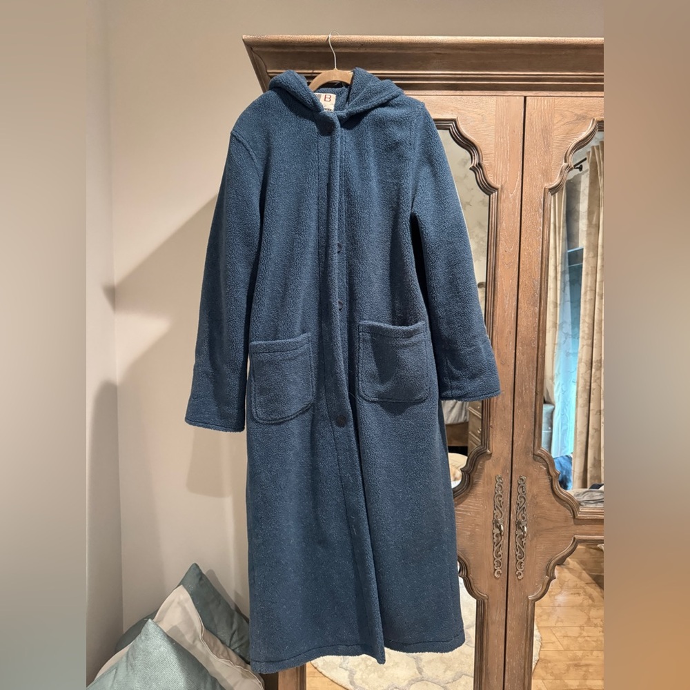 Large Blue Coat with Hood